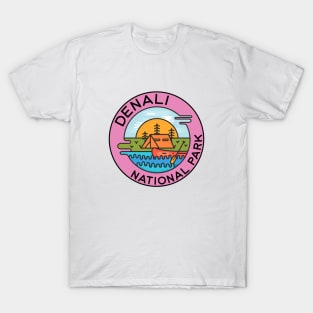 Denali National Park Alaska Camping Canoe T-Shirt